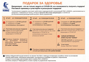 «КАМАЗ» проведёт первый этап конкурса «Подарок за здоровье» в прямом эфире